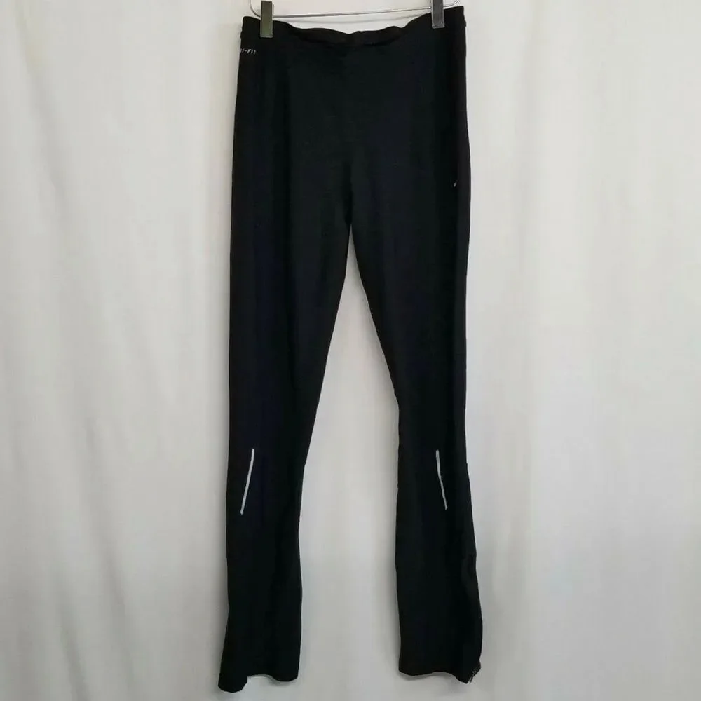 Nike Dri Fit Black Ankle Zip Leggings Size: Womens Tights - Picture 1 of 11